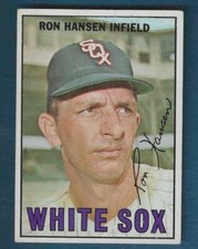 1967 Topps Baseball Chicago White Sox Ron Hansen #9 VG+