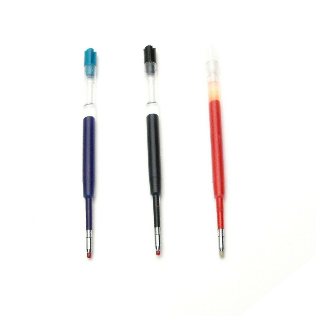 Conklin Compatible Ballpoint Gel Refill Fine Tip Smooth Writing - Blue Black Red