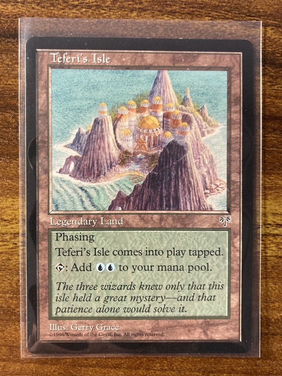 MTG✨TEFERI'S ISLE✨Mirage NM RARE Legendary Land 1996 RESERVE
