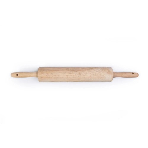 Mainstays Rubber Wood Rolling Pin, 18.3in-L and 2.17in-H - Picture 2 of 8
