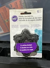 Wilton Double Fondant Cut-Outs Set 6 Pieces 12 Cutting Designs Blossom