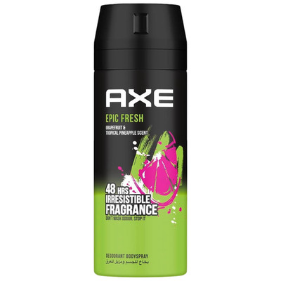 Axe Epic Fresh Grapefruit & Tropical Pineapple Body Spray 4oz 150ml