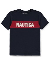 Nautica Boys' Stripe T-Shirt Color: green Size: 8