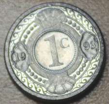 1993 Netherlands Antilles 1 Cent Unc.