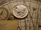 1945-P  Mercury Dime    90% Silver