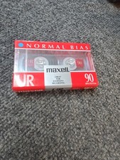 Maxwell UR 90 Minute Blank Audio Cassette Tape Normal Bias, New