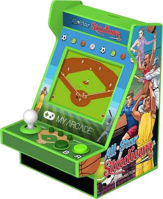 All Star Stadium Nano Player- Portable Mini Arcade Machine with 207 Retro Games,