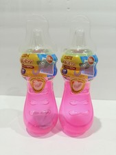 Nuby Toddler Sippy Cups 18m 14oz No Spill BPA Free Lot of 2 Sport Sipper New