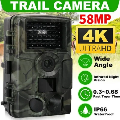 SUNTEKCAM Wildkamera Jagdkamera 58MP 2,7K Video Bewegungsmelder Nachtsicht mit 32G SDKarte