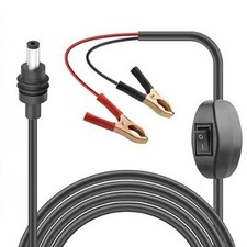 For Alligator Clip Power Cable 12V-48V with Switch for Starlink 10FT Long