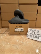Adidas Yeezy Slide Slate Grey Size 8 ID2350 BRAND NEW WITH RECEIPT 