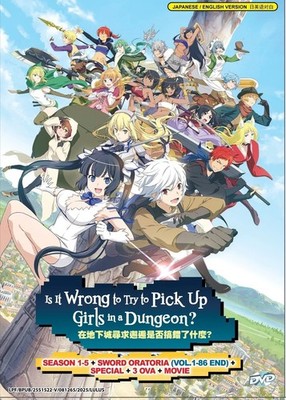 Dungeon Ni Deai Wo Motomeru No Wa Machigatteiru Darou Ka (Season 1-5) Anime DVD