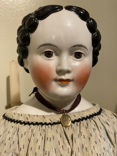 Superb Example ALL-ORIGinal Early 1850s Kloster Veilsdorf China Head Doll German
