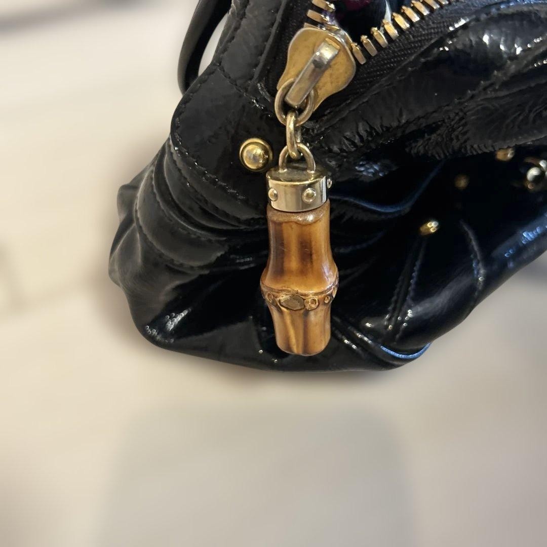 Minimal Horsebit Bamboo Leather Handbag Shoulder Bag Crossbody Bag Women - GUCCI thumbnail 18