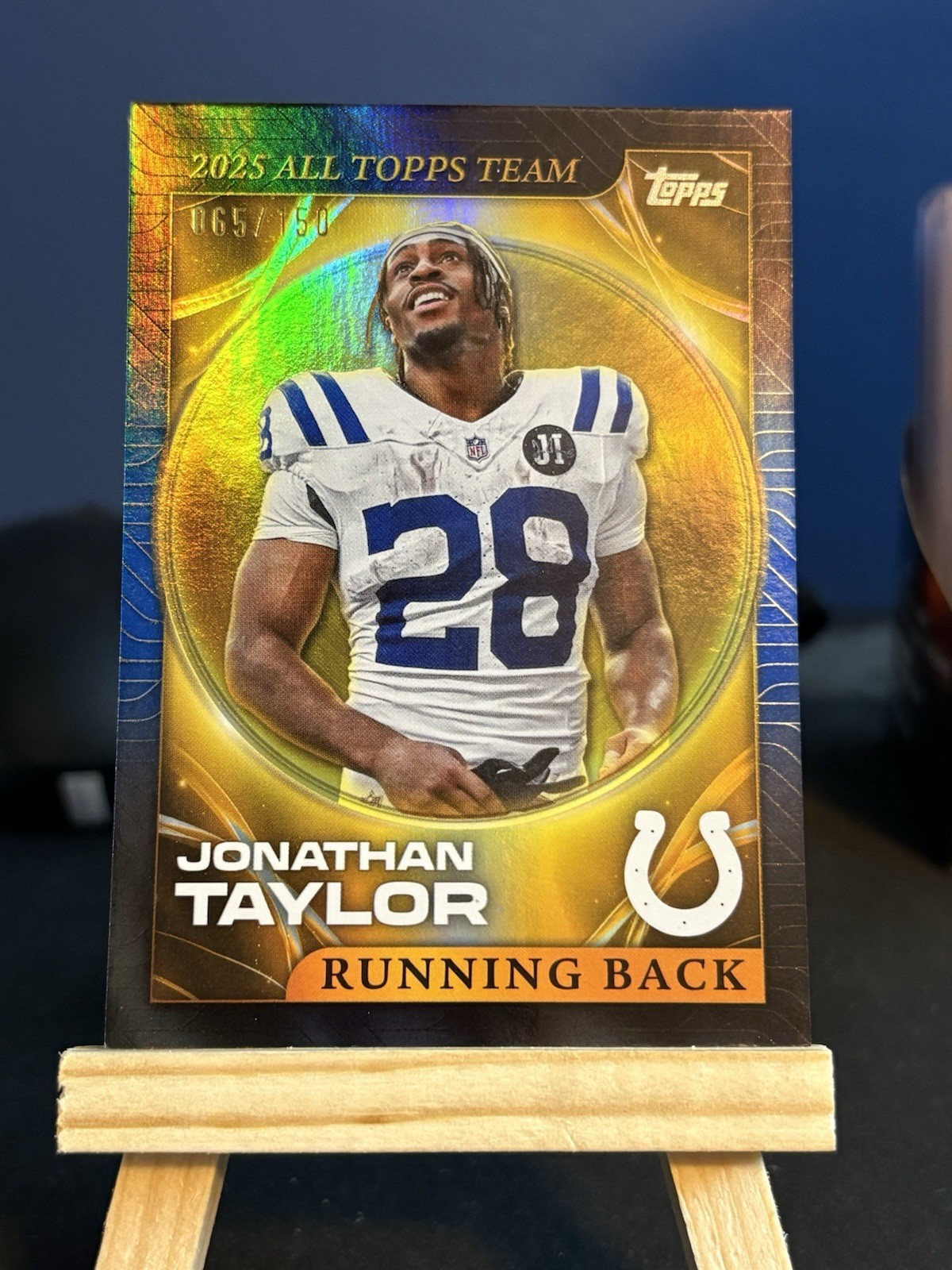 2026 Topps Flagship Jonathan Taylor 2025 All Topps Team Blue 62/150 Colts NFL