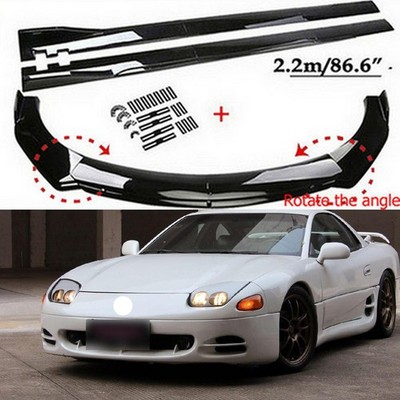 For Mitsubishi 3000GT Front Bumper Lip /Splitter+86.6'' Car Side Skirt