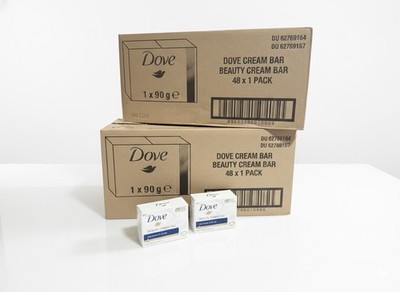Dove Beauty Cream Bar 90 g  Moisturising Soaps 48 Pack Bath Shower