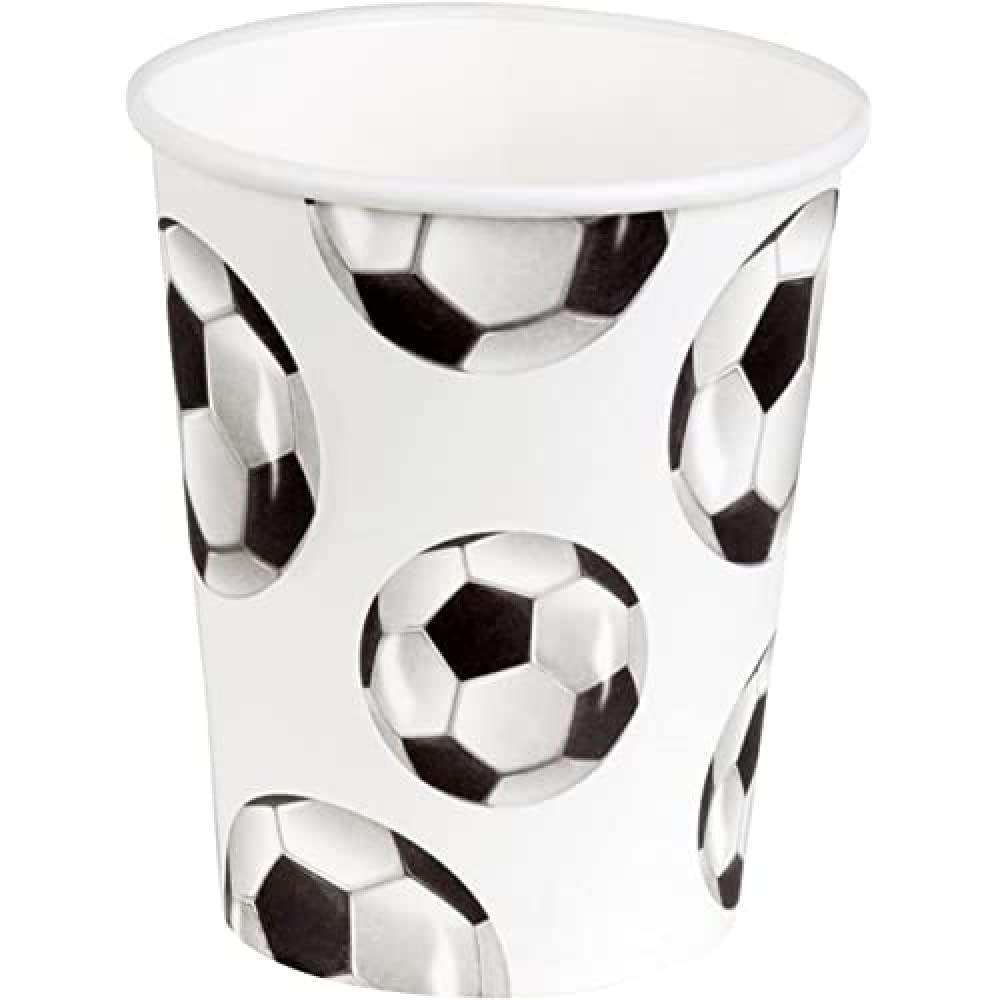 Boland 62521 - Football Party Cups - Pack of 10 - 210ml - Eco-Friendly Party Tab 3790₽