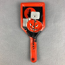 Halloween Noisemaker Paddle Clapper Tin Litho US Metal Toy Vintage 1950s Works