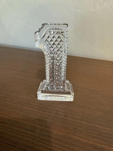 Vintage Waterford Hand Cut Solid Lead Crystal Number One Paperweight. 5”
