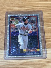2026 Topps Series 1 Chipper Jones #T91-13 Crackle Foil 1991 Topps Atlanta Braves