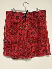Vintage 90s Quiksilver Floral Board Shorts Surf Men s