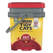 Purina Tidy Cats 24/7 Clumping Cat Litter, Low Dust, Deodorizing, 35 lb. Pail
