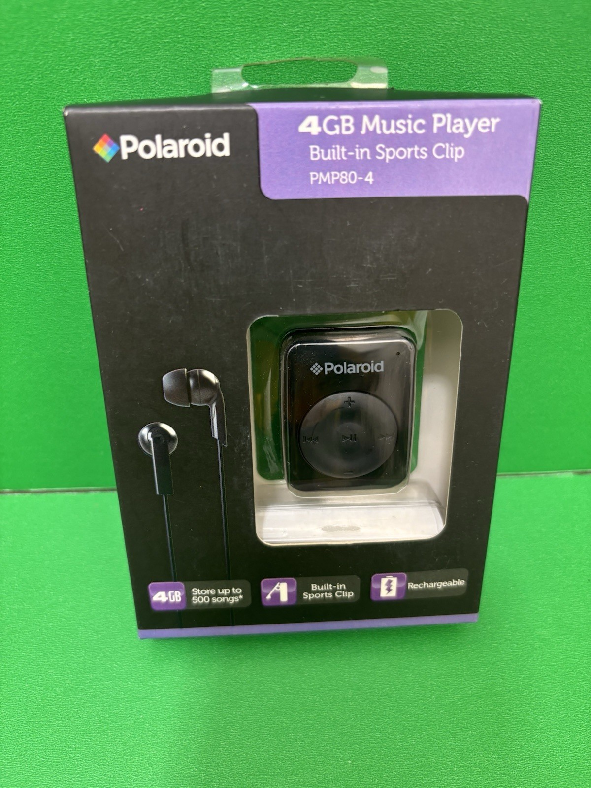 Music 500 Song Sports Clip Pmp80-4bk Rechargeable New!