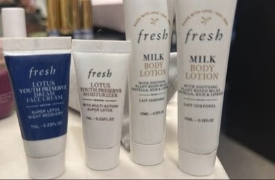 Fresh Lotus Youth Preserve Dream Face Cream & Moisturizer & Milk Body Lotion Set