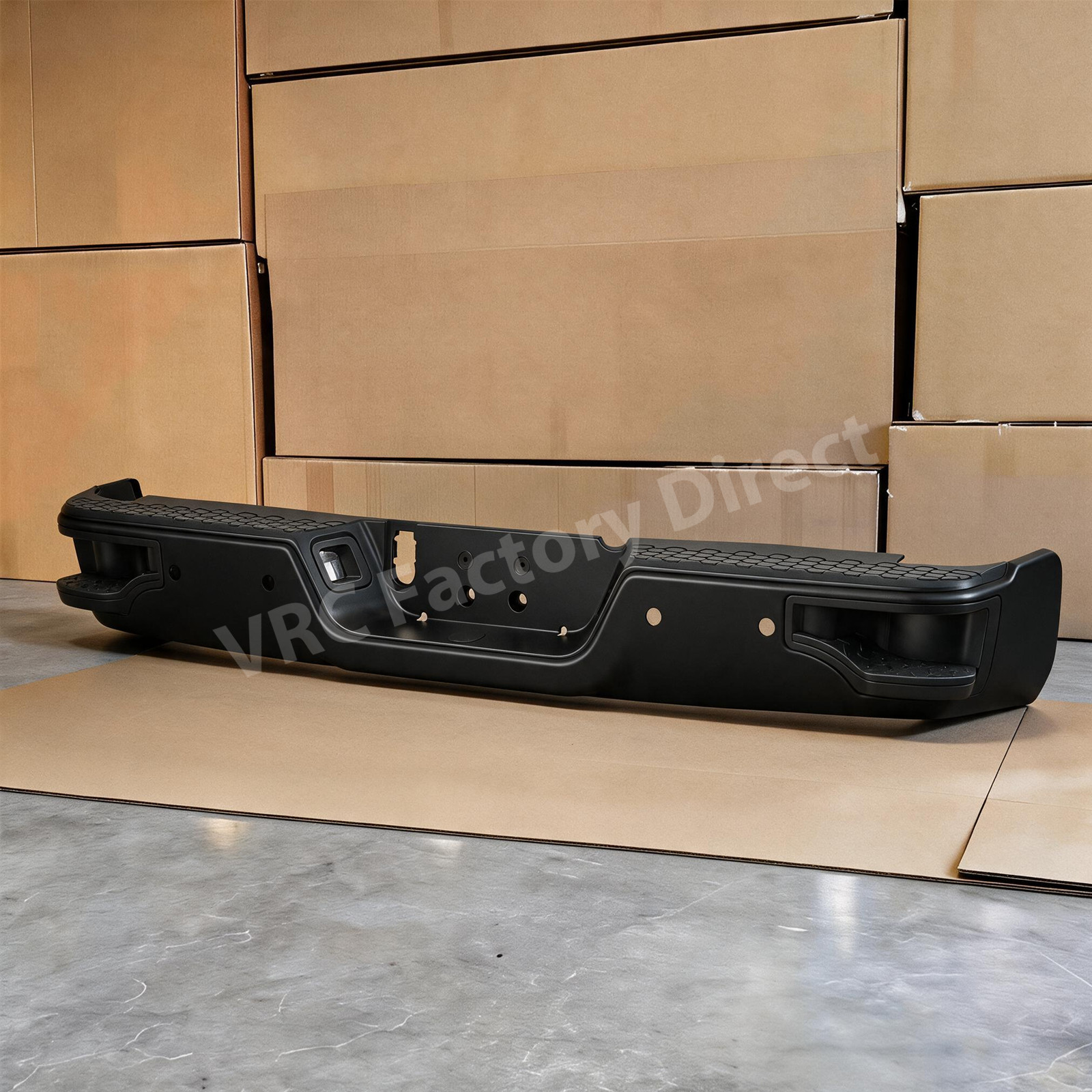 1-Piece Rear Bumper Assembly For 09-23 Ram 1500 19-23 Classic w/ Sensor Holes