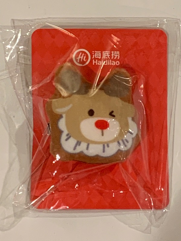 NWT Haidilao Hot Pot Restaurant Collectible Christmas Reindeer Hair Clip