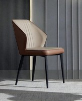 Braune LehnstüHle Edle Esszimmer SitzmöBel HolzstüHle Luxus TextilmöBel