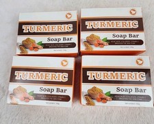 Turmeric Soap Bar 4  All Natural Collagen Vit C Kojic Acid Brighten Skin Tone