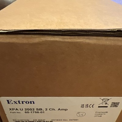 Extron XPA 1002  SB Two Channel Bridgeable Output Amplifier 200/400 Watts