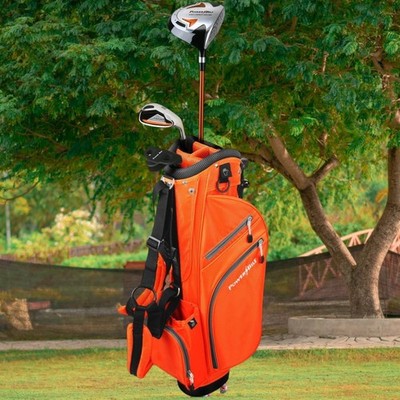 PowerBilt Junior Boys Complete Golf Club Set Orange Series 5pc RH Ages 3-5 Kids