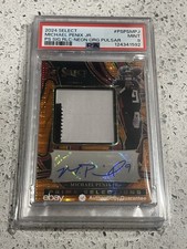 2024 Select Michael Penix Jr RPA Neon Orange Pulsar /35 RC Patch Auto PSA 9