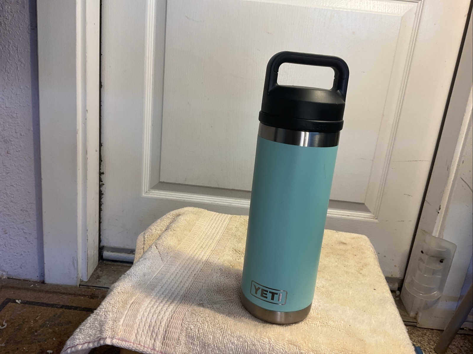 18oz Blue Teal Stainless Steel Insulated Screw Lid