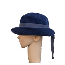 Edward Mann Vintage Hat With Ribbon Trim. Lovely Blue Ladies Hat Vintage........