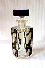Antique Bohemian Carl Palda Haida scent glass decanter c 1930