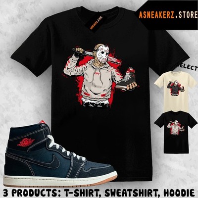Shirt Matching AJ 1 High OG Flight Club Match Sneaker Sneakerhead Jason T-Shirt