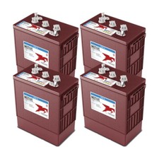 Trojan J305E-AC 6 Volt, 305Ah Group Size 902 Deep Cycle Battery Set of 4 