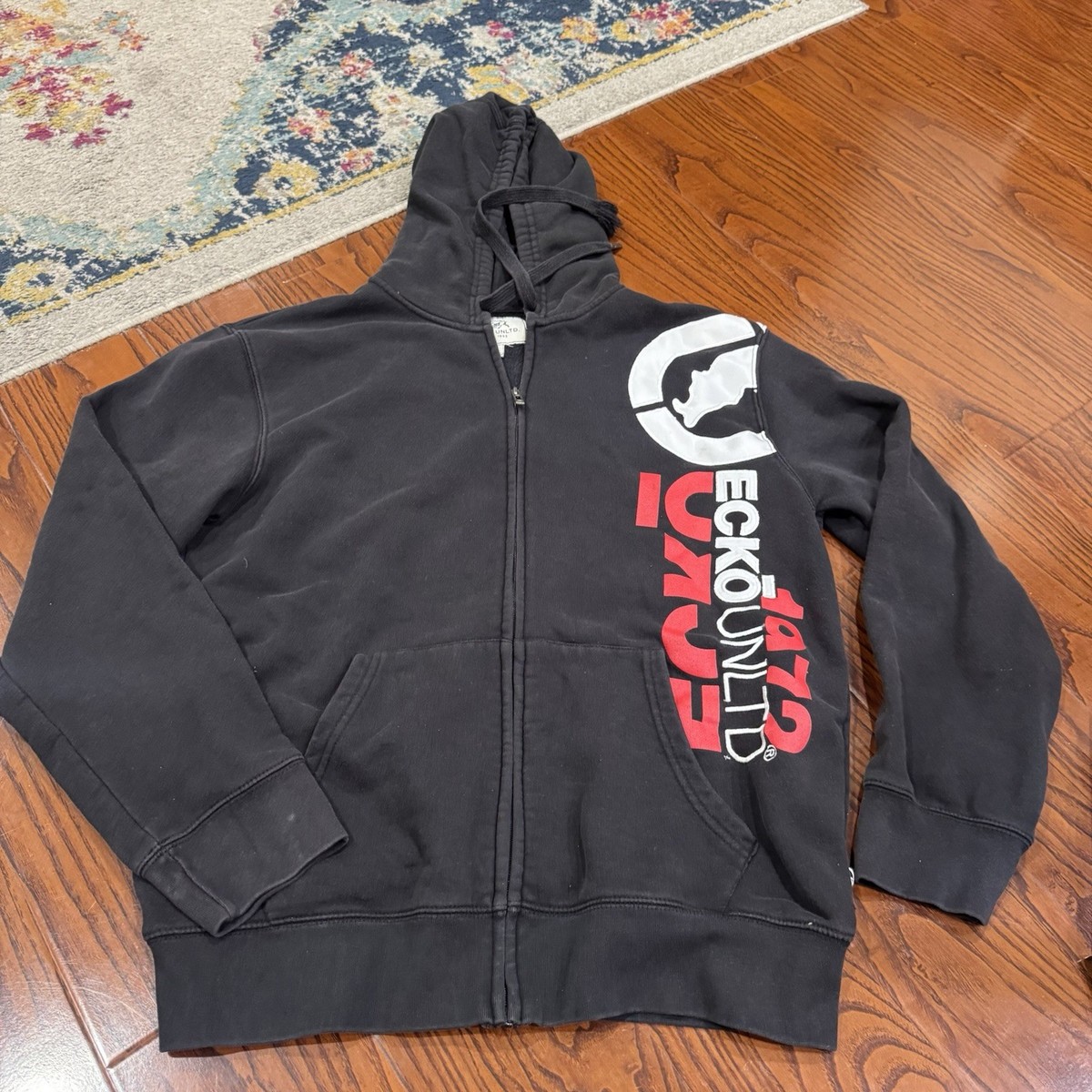 Vintage Y2K Ecko Unltd Zip Up Hoodie Large | eBay