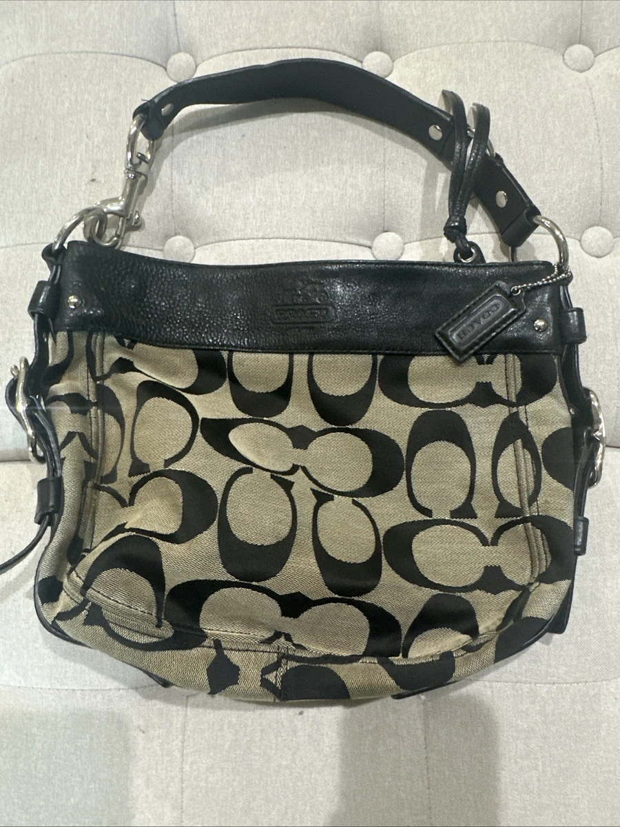 Coach Black Signature Hobo Bag for sale - eBay
