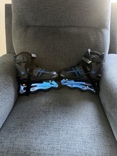 Airwalk ABEC-5 Inline Skate Youth Size 5-8 Adjustable Fit High Logo Blue Black