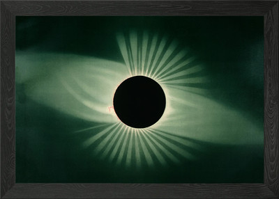 Totale Sonnenfinsternis Gerahmtes Wandbild Poster Leinwanddruck Bild