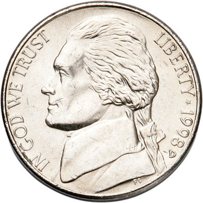 1998-D Mint State Jefferson Nickel 5C | eBay