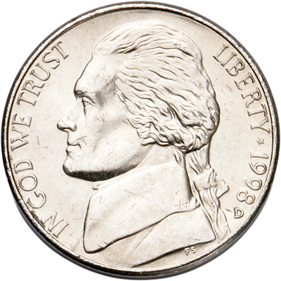 1998-D Mint State Jefferson Nickel 5C | eBay