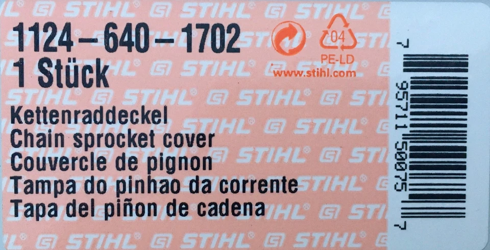 STIHL Genuine 084, 088, MS880 Clutch Cover with Rubber Chain Catcher / Chip Flap - Image 3 of 3
