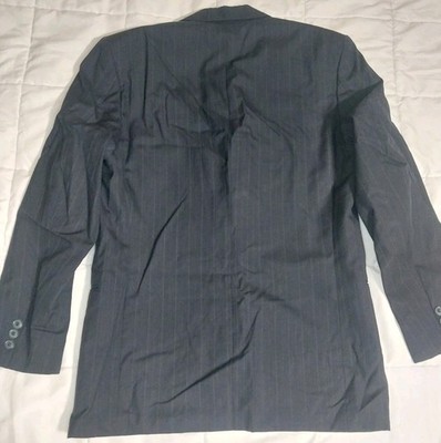 YSL Yves Saint Laurent Men's Blazer 44R Sport Jacket Navy Wool