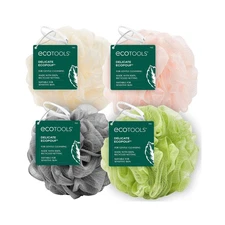Ecotools Delicate Ecopouf Bathing Sponge Value Pack Of 4 Vegan Cruelty Free